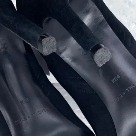 KENDALL+KYLIE Suede Madison Winged Stiletto Heeled Boots Size 8.5 - Picture 12 of 15